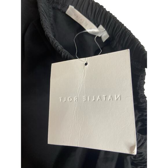 Natalie Rolt Addison Skirt Ruched Cut-Out Detail Pull On Side Slit Black Size 0 - Picture 9 of 13